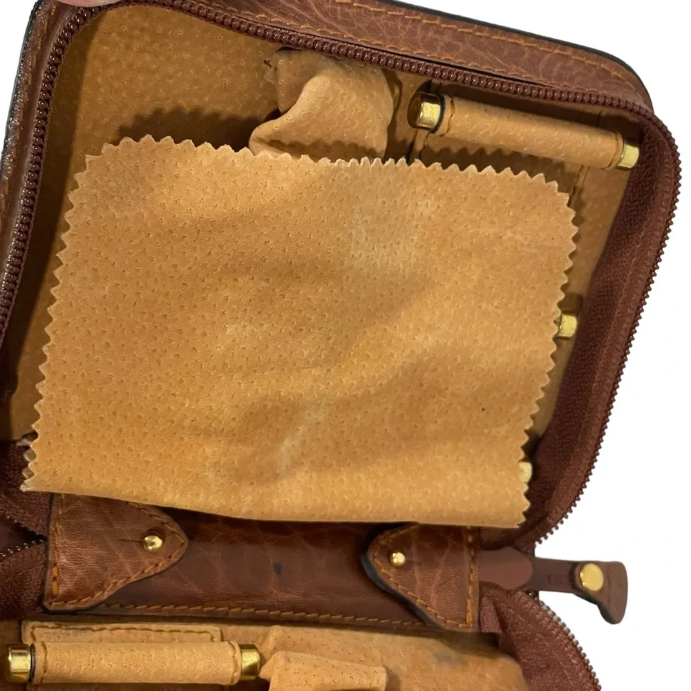 Sir Rondo’s Made In Italy Leather 4 Watch Zip Around Collector Watch Travel Case - Picture 13 of 13